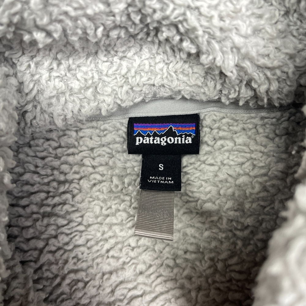 Patagonia Worn Wear Los Gatos Sweater Womens Small Gray Fleece Cozy Warm 1/4 Zip - Picture 5 of 7
